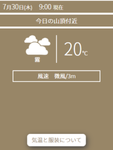 御在所ロープウェイ濃霧